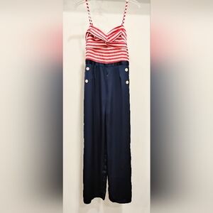 RETRO STAGE SATIN JUMPSUIT NWT